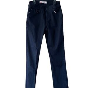 Levi's 502 Taper Black Jeans Boys 14 Reg 27 x 29 Dark Wash Denim